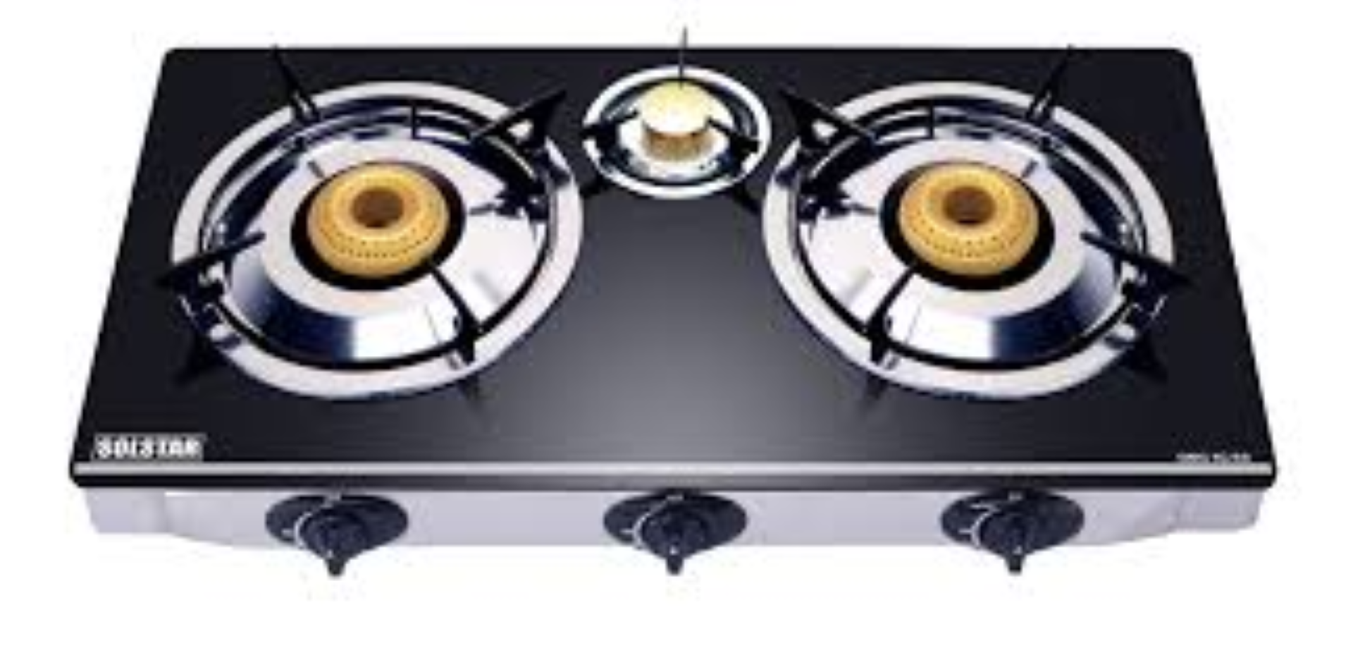 SOLSTAR GBG-3CSS-SOLSTAR Table Top Gas Stove (3 Burners - Glass Top)